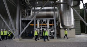 Royal tour party visiting the condenser fans