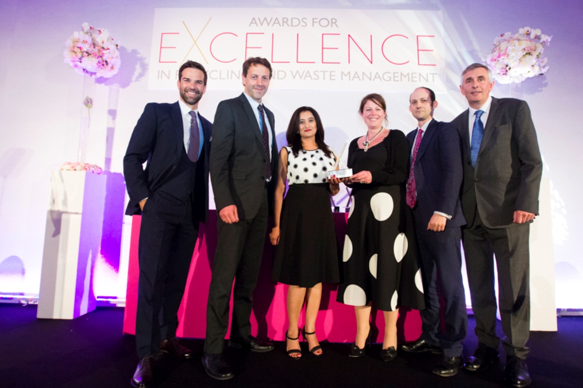 The Greatmoor team receiving their award