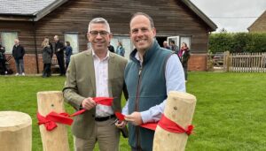 Steve Rawlinson (FCC) and Greg Smith MP opening Chearsley Playground